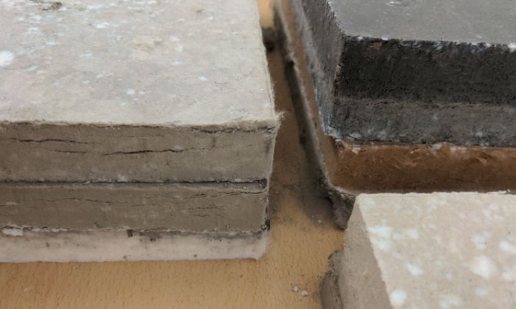 Figure 4: VIP cores made using different types of ashes.